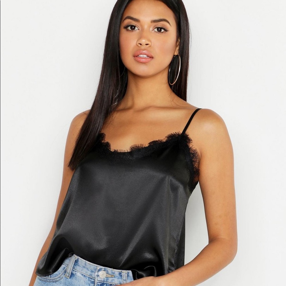 Boohoo Lace Trim Cami